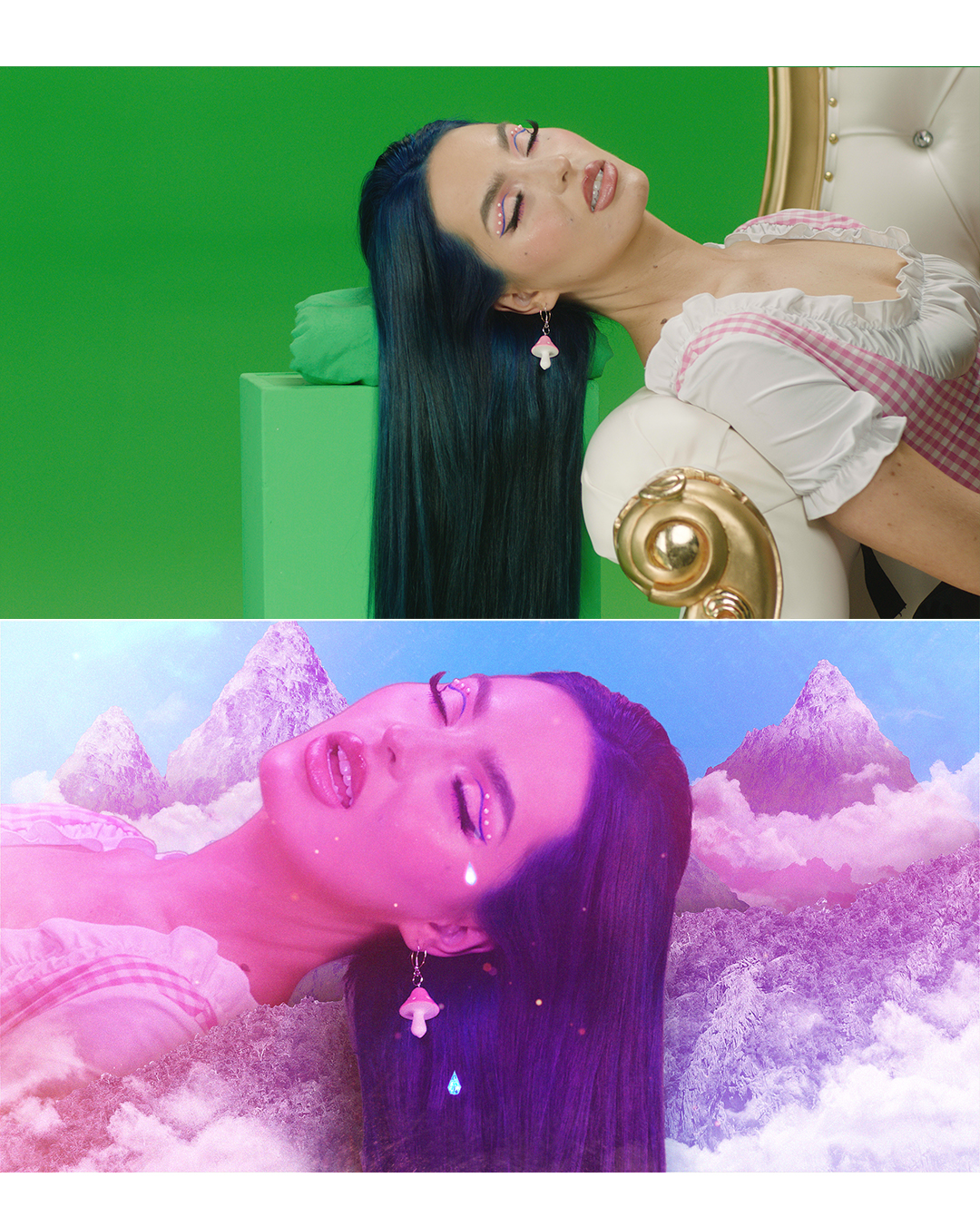 greenscreen comparison before and after VFX
