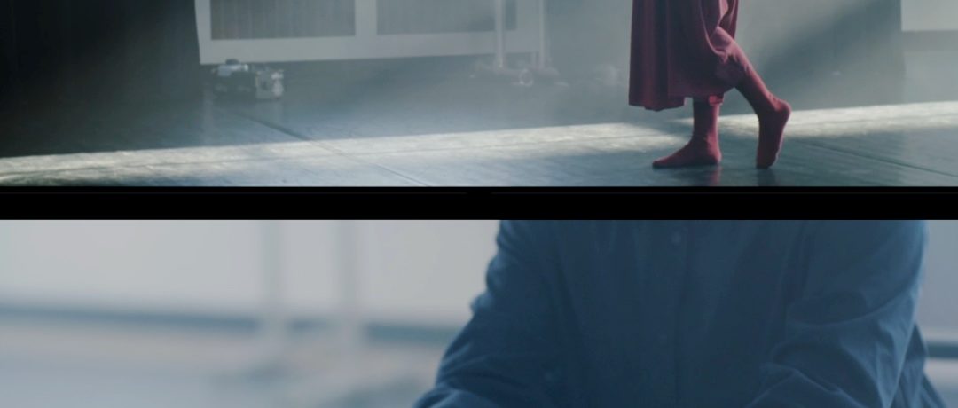 Screenshots of dancer and choreographer Mengchen Liu performing to the song “Footprints” by Adam Maalouf